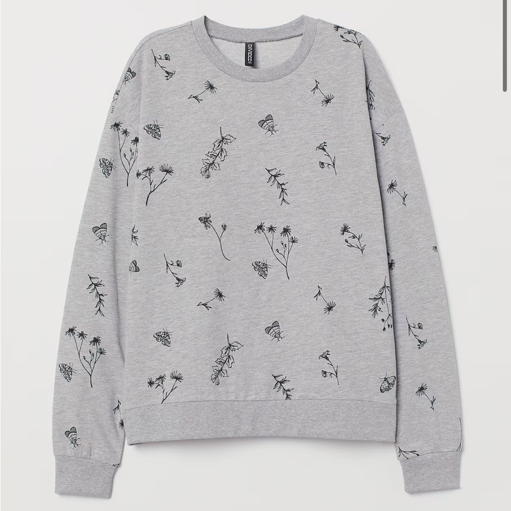 H&M nature print sweatshirt